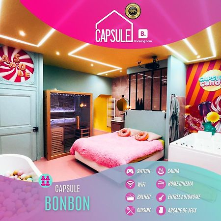Capsule Bonbon - Balneo - Sauna - Billard - Nintendo Switch Douai Exteriör bild