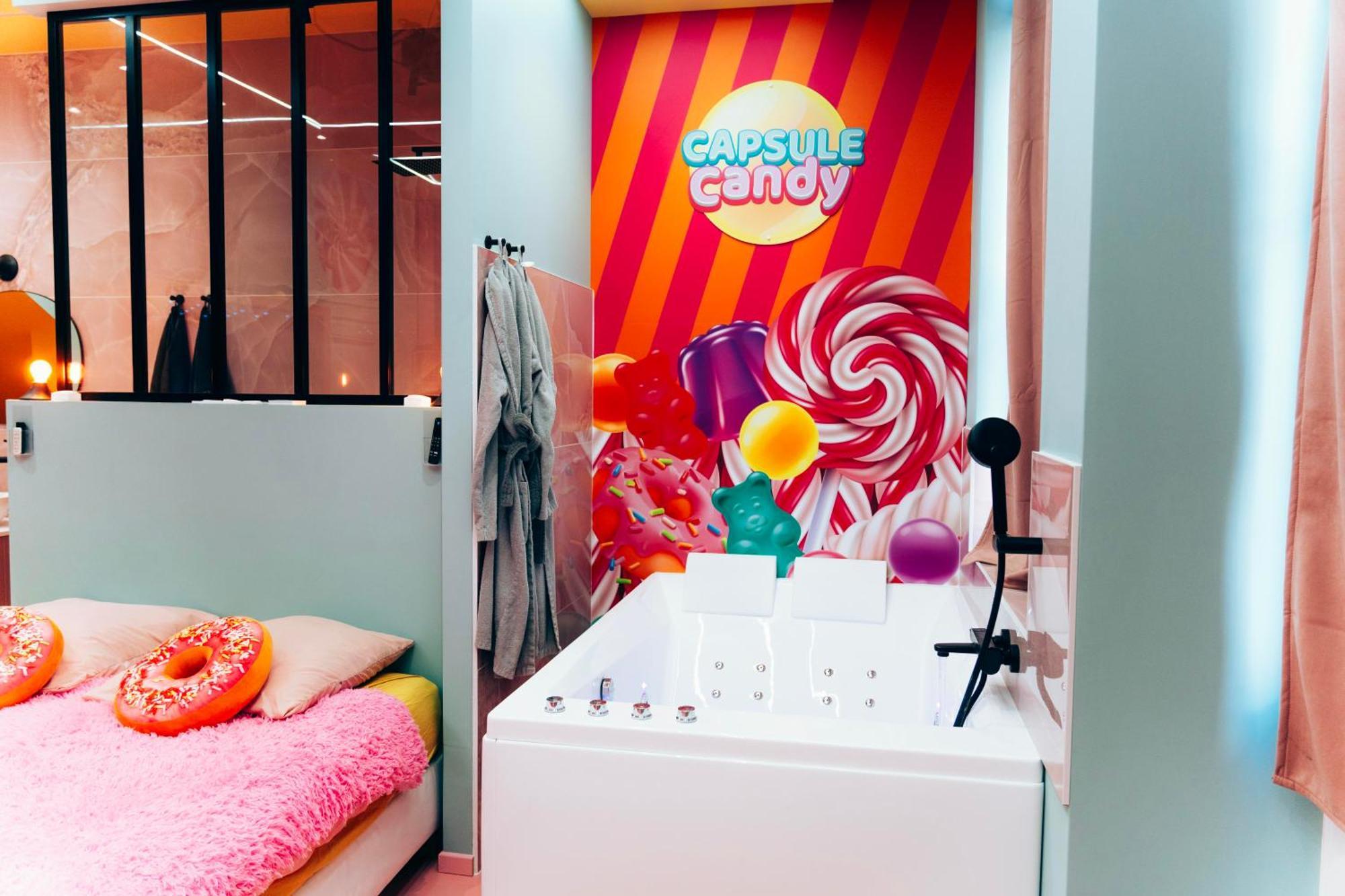 Capsule Bonbon - Balneo - Sauna - Billard - Nintendo Switch Douai Exteriör bild